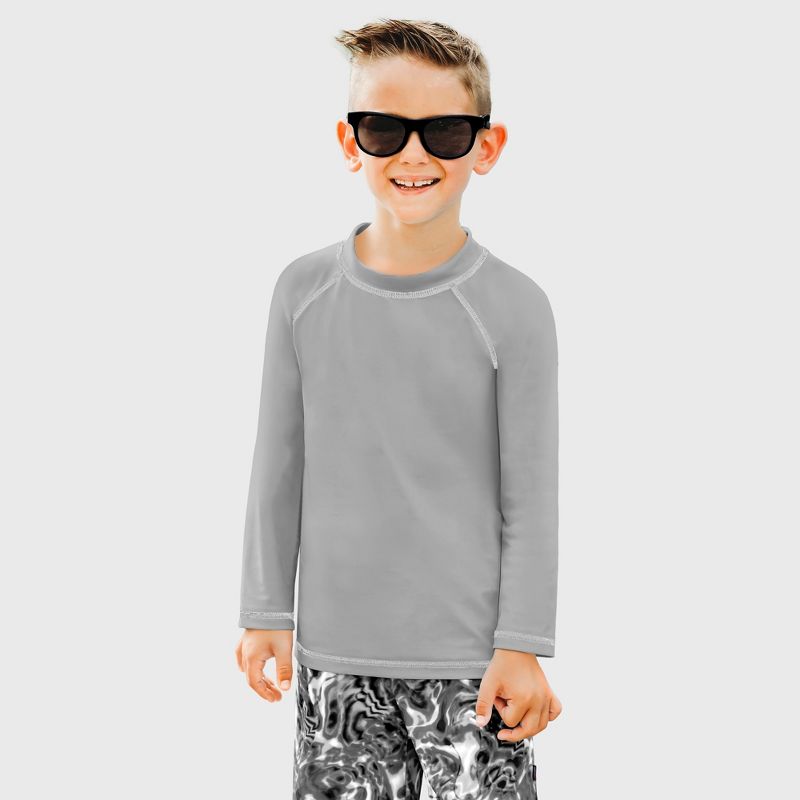 City Threads Boys UPF 50+ Long Sleeve Rashguard - USA-Made
