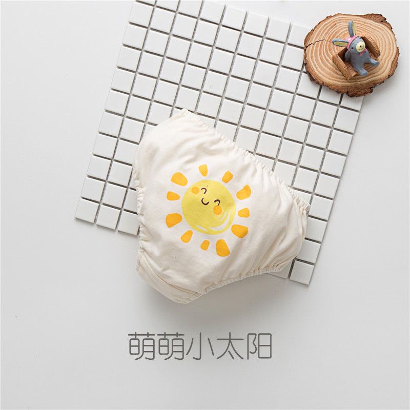 MyKids-Usa Baby Boy And Girl Cartoon Print Pattern Cotton Triangle Underwear