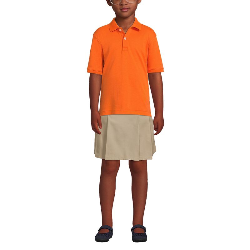 Lands' End School Uniform Kids Short Sleeve Interlock Polo Shirt