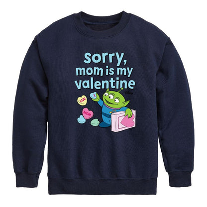 سويت شيرت صوف بأكمام طويلة مطبوع عليه عبارة "Sorry Mom My Valentine" للأولاد - Toy Story -