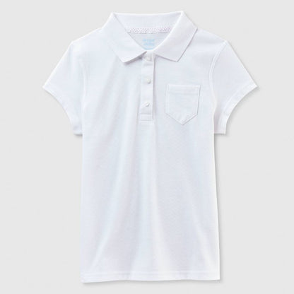 Girls' Adaptive Short Sleeve Uniform Polo Shirt - Cat & Jack™