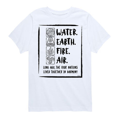 Boys' - Avatar: The Last Airbender - Elements Harmony Short Sleeve Graphic T-Shirt