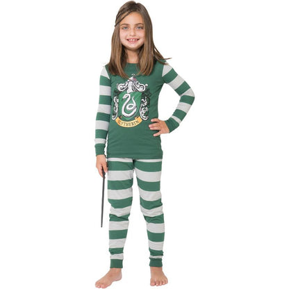 Harry Potter Kids Cotton Tight Fit Crest Pajamas All 4 Hogwarts Houses Available