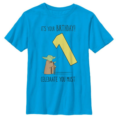 تي شيرت Star Wars Yoda Celebrate You Must للأولاد
