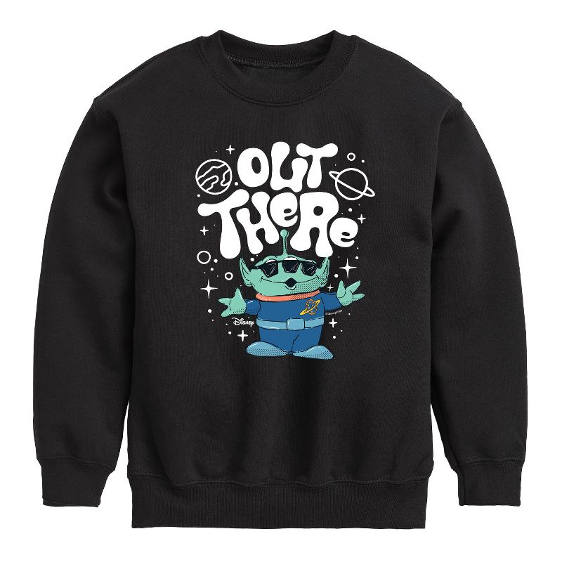 Boys' - Disney - Out There Graphic Long Sleeve Fleece Sweatshirt