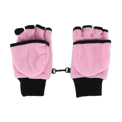 قفاز Iceberg Polar Wear للفتيات من الصوف الشتوي القابل للتحويل بدون أصابع إلى قفاز