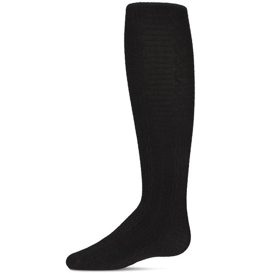 Memoi Girls' Pique Chain Pima Cotton Tights