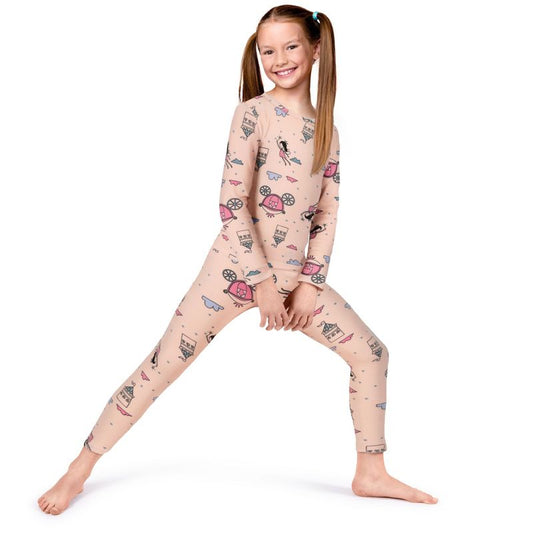 Rocky Thermal Underwear for Girls, Long Johns Fleece Lined Set, Shirt & Pants, Base Layer (Part 2)