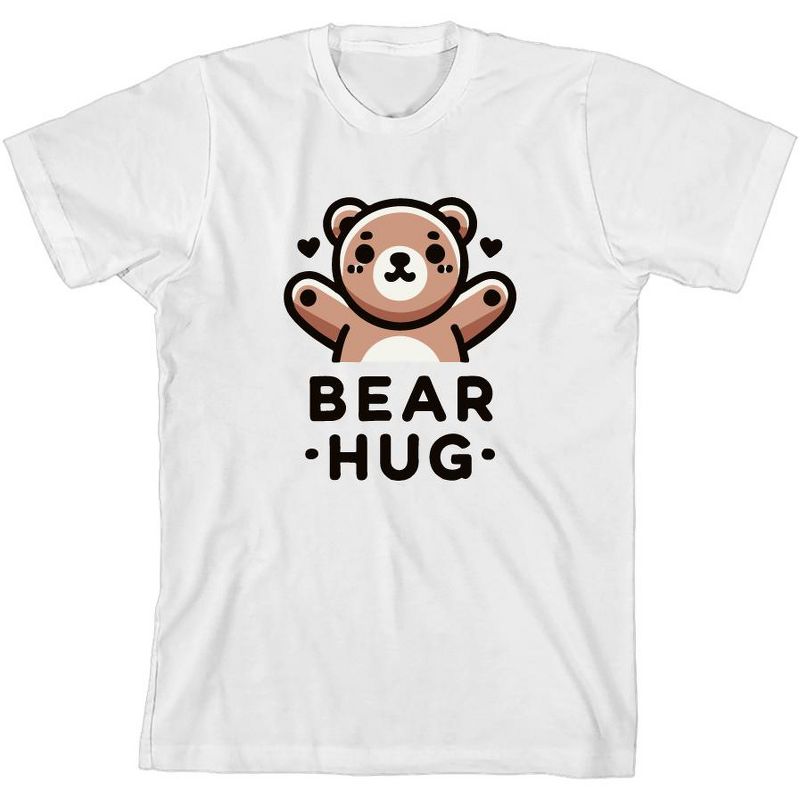تي شيرت Bear Hug للشباب برقبة دائرية وأكمام قصيرة