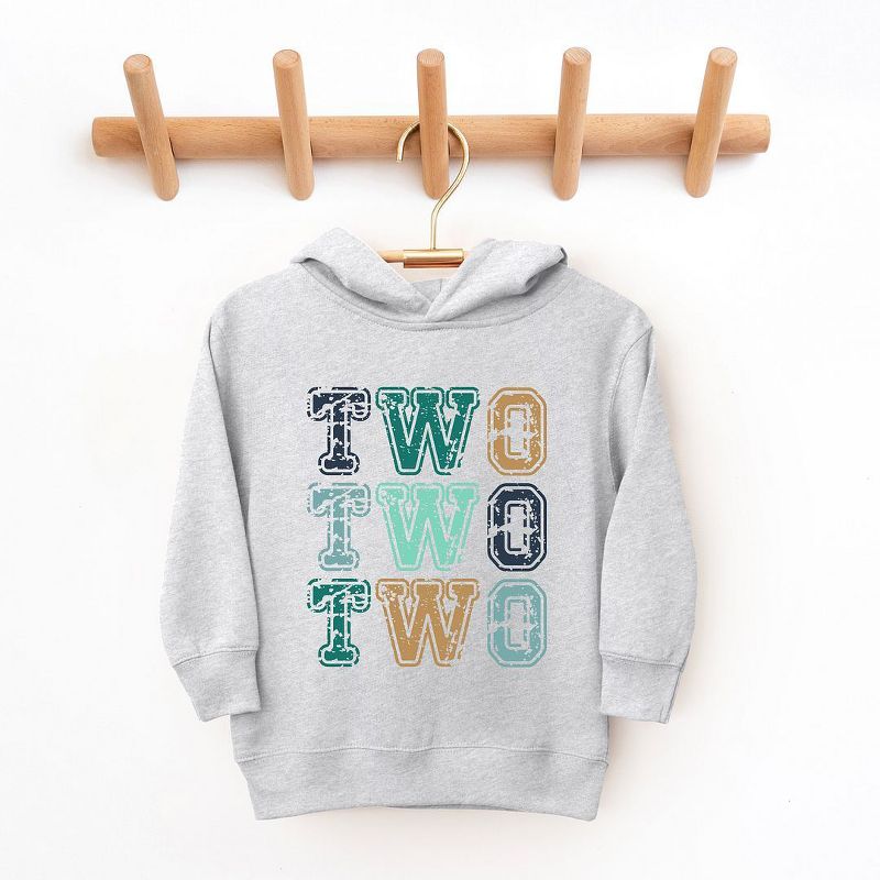 The Juniper Shop Two Two Two Toddler Graphic Hoodie