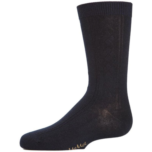 Memoi Boys' Argyle All Over Crew Socks