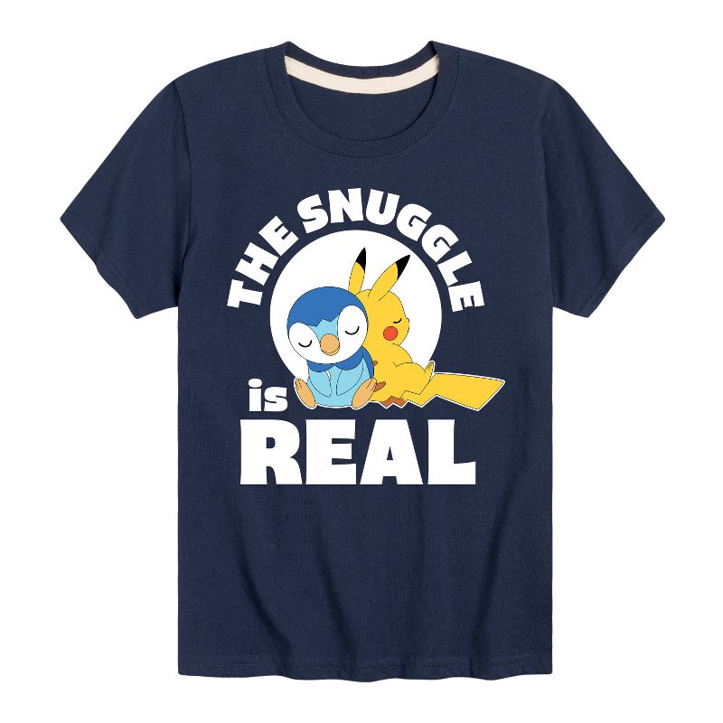 تي شيرت جرافيكي بأكمام قصيرة للأولاد - بوكيمون - ذا سناغل إز ريل بيكاتشو وبيبلوب