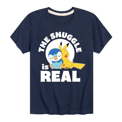 تي شيرت جرافيكي بأكمام قصيرة للأولاد - بوكيمون - ذا سناغل إز ريل بيكاتشو وبيبلوب