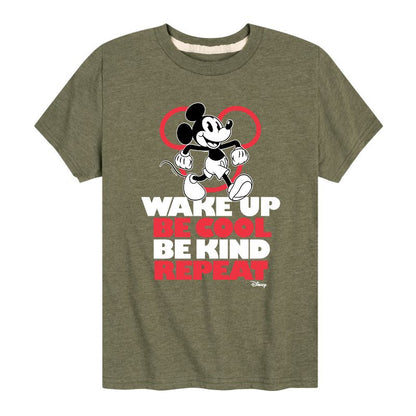 Boys' - Disney - Wake Up, Be Cool, Be Kind, Repeat Short Sleeve Graphic T-Shirt