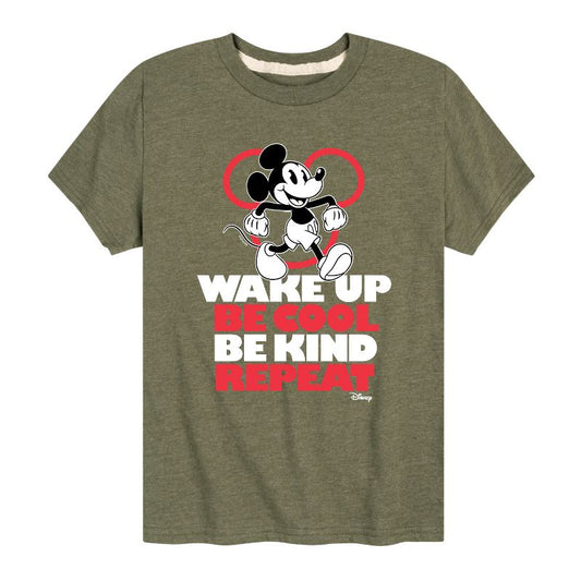 Boys' - Disney - Wake Up, Be Cool, Be Kind, Repeat Short Sleeve Graphic T-Shirt