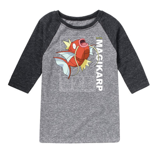 Boys' - Pokémon - Magikarp Raglan Graphic T-Shirt