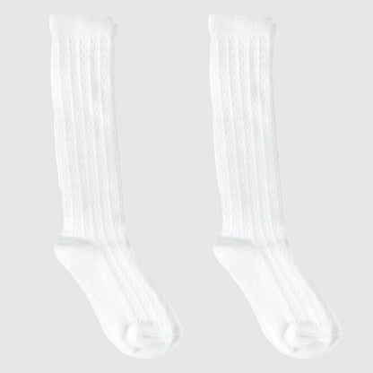 Girls' Knee-High Socks 2pk - Cat & Jack™ White