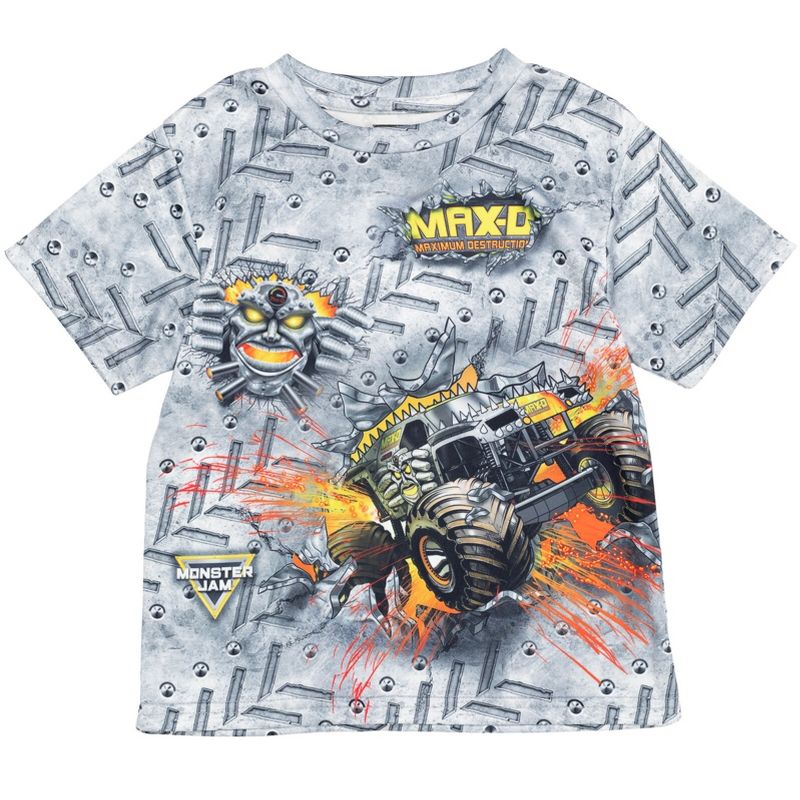 Monster Jam Grave Digger El Toro Loco Megalodon Truck T-Shirt Little Kid to Big Kid