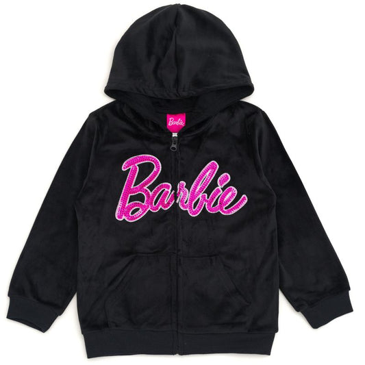 Barbie Girls Velour Matching Family Zip Up Hoodie Toddler