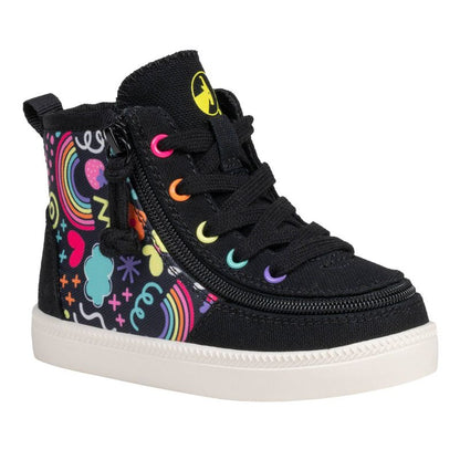 حذاء رياضي مطبوع عليه رسومات للأطفال من BILLY Footwear - أسود