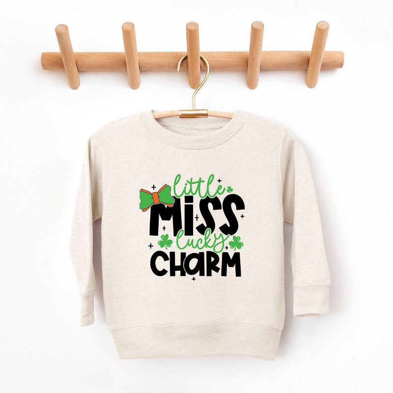 The Juniper Shop Little Miss Lucky Charm Youth Ultra-Soft Graphic Sweatshirt