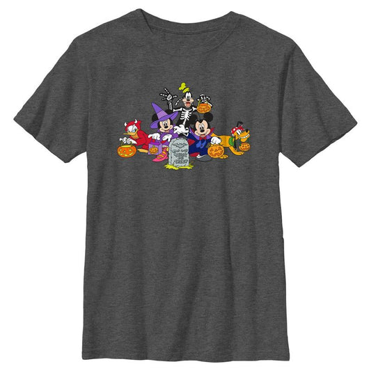Boy's Mickey & Friends Halloween Group Shot T-Shirt