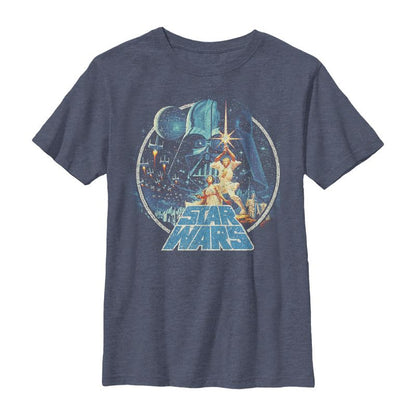 Boy's Star Wars Classic Scene Circle T-Shirt
