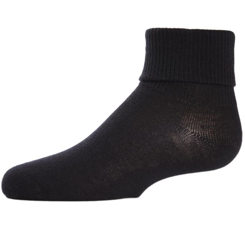 Memoi Kids' Triple Roll Cotton Blend Ankle Socks