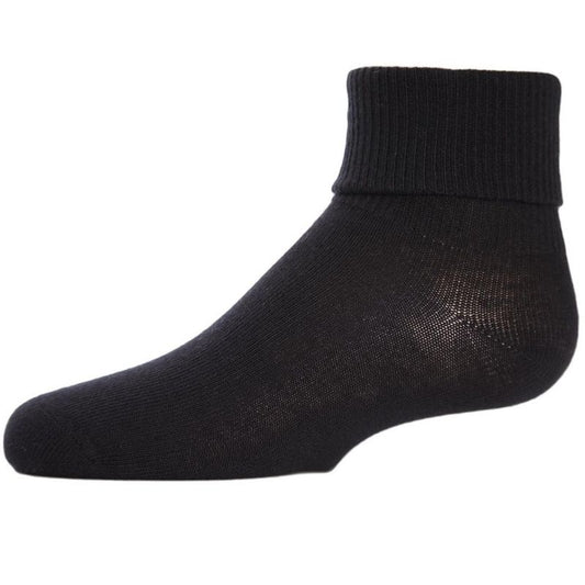 Memoi Kids' Triple Roll Cotton Blend Ankle Socks