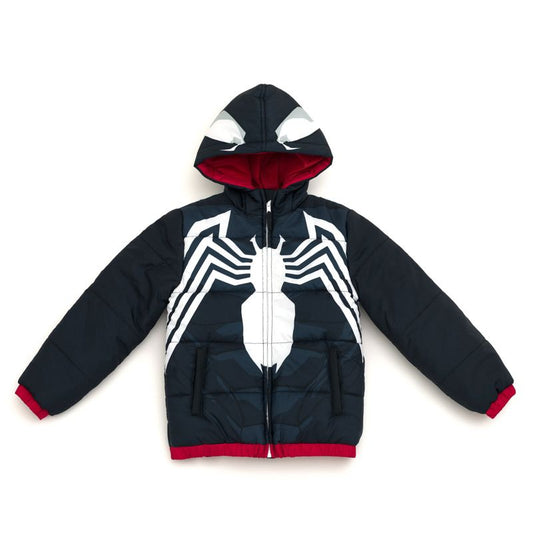 معطف شتوي منتفخ بسحاب من Marvel Cosplay بمقاسات (2T - 14-16)