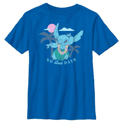 Boy's Lilo & Stitch No Bad Days Hula Stitch T-Shirt