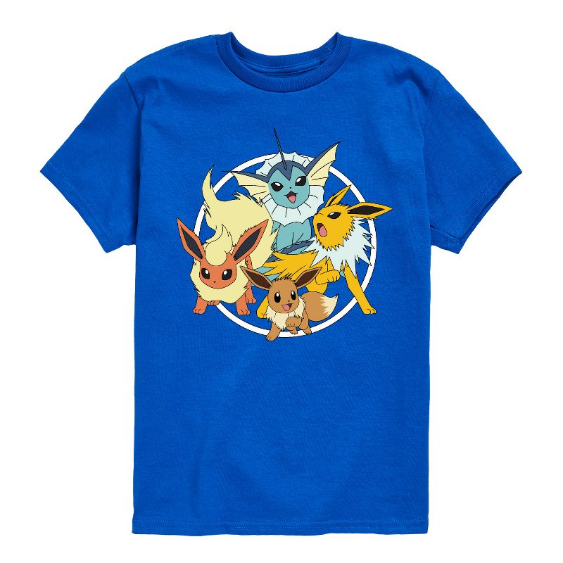 تي شيرت جرافيكي بأكمام قصيرة للأولاد - بوكيمون - إيفي فابوريون جولتيون فلاريون إيفيليوشنز