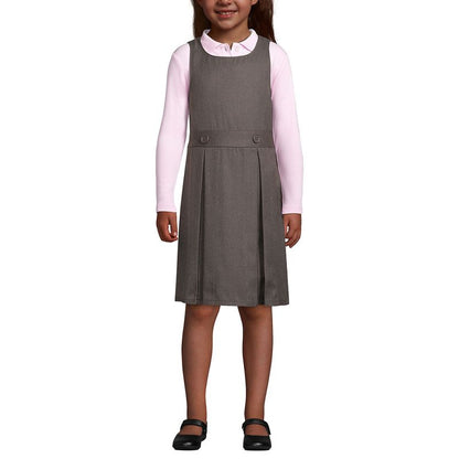 Lands' End Kids Uniform Solid Jumper
