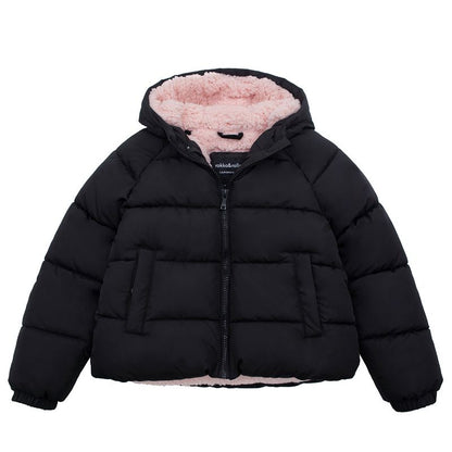 Rokka&Rolla Girls' Faux Shearling Lined Heavy Coat Puffer Jacket