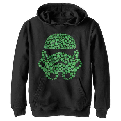 Boy's Star Wars St. Patrick's Day Shamrock Stormtrooper Pull Over Hoodie