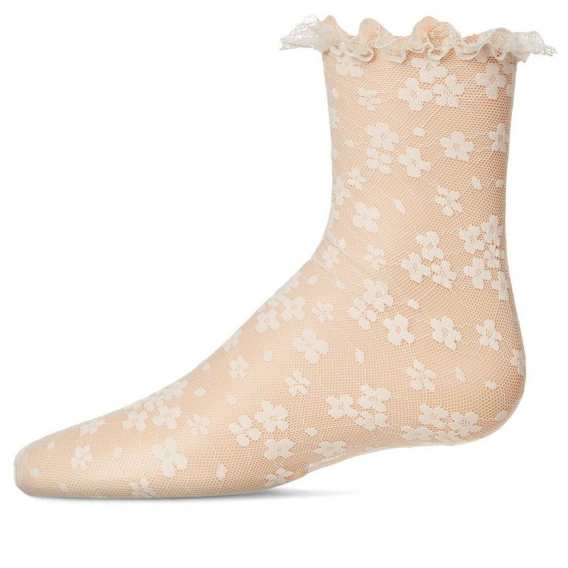 Memoi Girls' Lace Anklet Socks