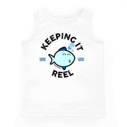 قميص خزان للشباب من The Juniper Shop SmileyWorld Keeping It Reel Fish