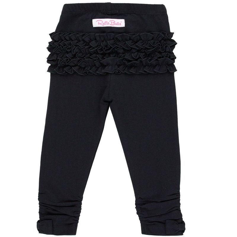 RuffleButts Toddler Girls Ruched Bow Leggings