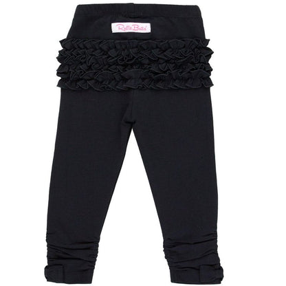 RuffleButts Toddler Girls Ruched Bow Leggings