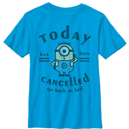 Boy's Despicable Me Minion Today Cancelled T-Shirt
