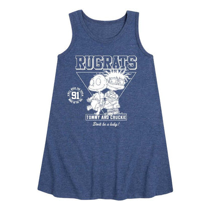 Girls' - Rugrats - For Toys Graphic Sleeveless Aline Dress