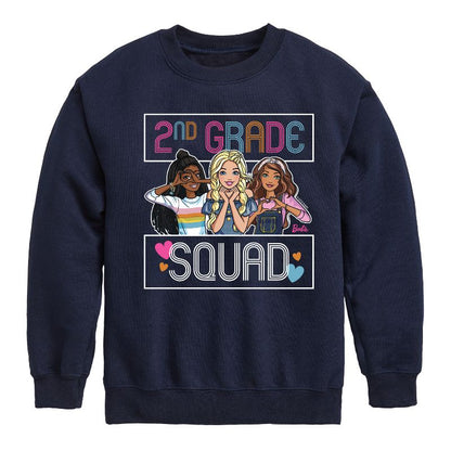 Boys' - Barbie - Back To School Graphic Long Sleeve Fleece Sweatshirt