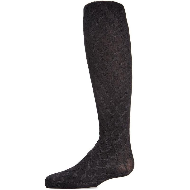 Memoi Girls' Unique Link Opaque Tights