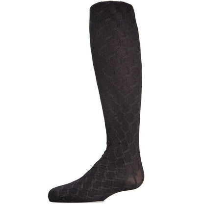 Memoi Girls' Unique Link Opaque Tights