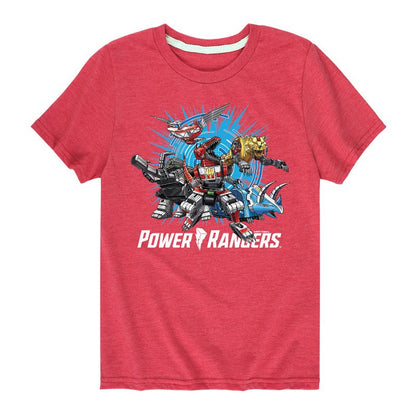 Boys' - Power Rangers - Zords Short Sleeve Graphic T-Shirt