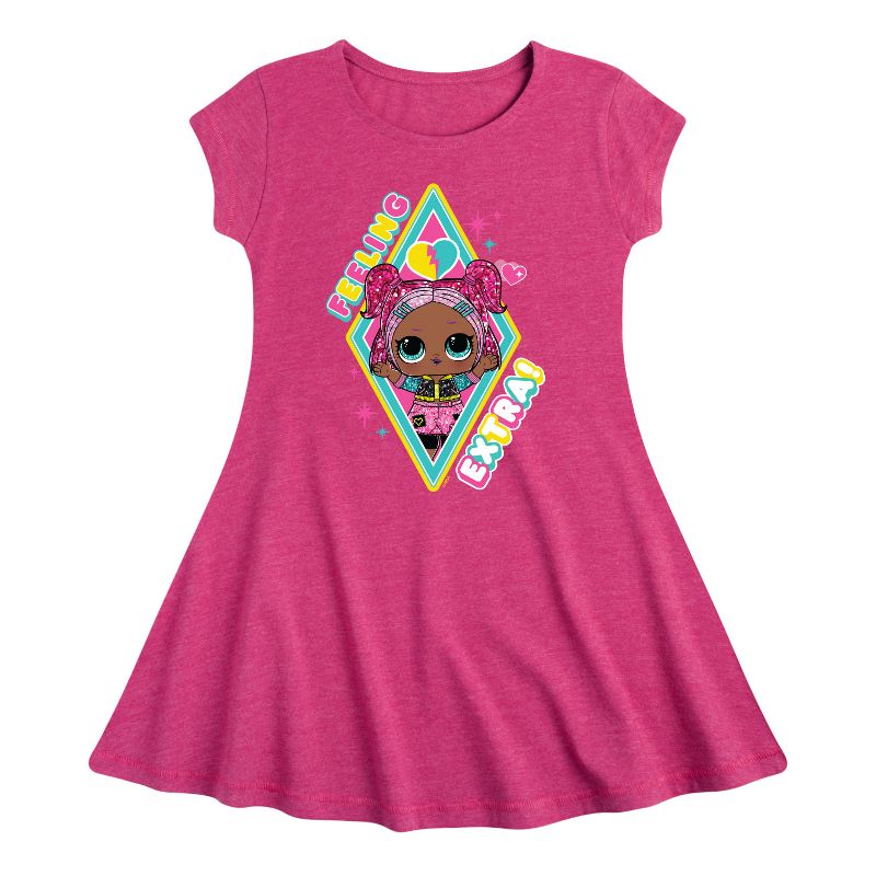 Girls' - LOL Surprise! - Feeling Extra Fit & Flair Cap Sleeve Dress