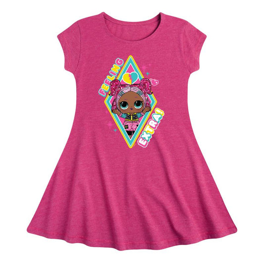 Girls' - LOL Surprise! - Feeling Extra Fit & Flair Cap Sleeve Dress