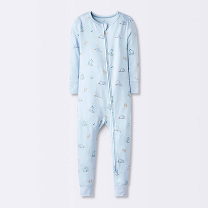 Toddler Boys' Smooth Jersey Snug Fit Union Suit - Cloud Island™ Blue