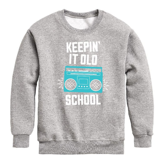 Boys' - Instant Message - Kids Crew Fleece Graphic Long Sleeve Fleece Sweatshirt