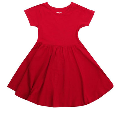 Just Love Girls Twirl Dress Girls Short Sleeve Twirly Skater Dress